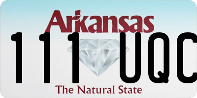 AR license plate 111UQC
