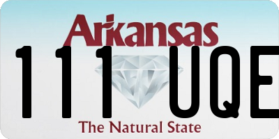 AR license plate 111UQE