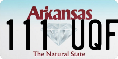 AR license plate 111UQF