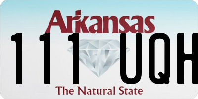AR license plate 111UQH