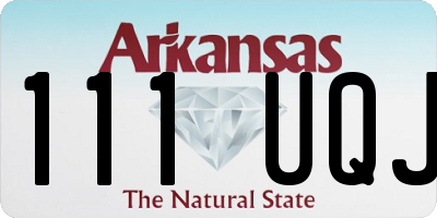 AR license plate 111UQJ