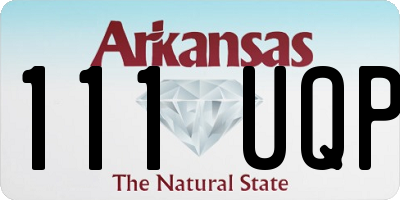 AR license plate 111UQP