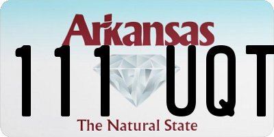 AR license plate 111UQT