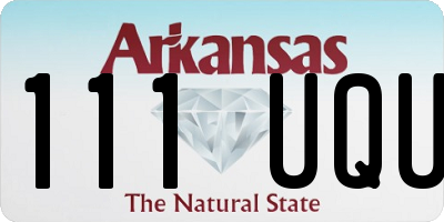 AR license plate 111UQU