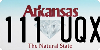 AR license plate 111UQX