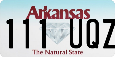 AR license plate 111UQZ