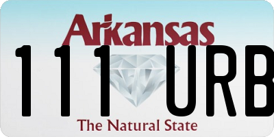 AR license plate 111URB