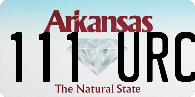 AR license plate 111URC