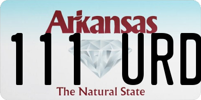 AR license plate 111URD