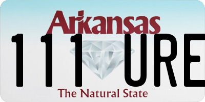 AR license plate 111URE