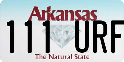 AR license plate 111URF