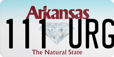 AR license plate 111URG