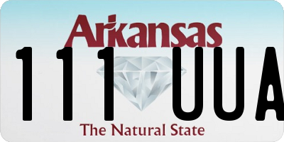 AR license plate 111UUA