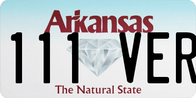 AR license plate 111VER