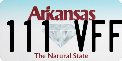 AR license plate 111VFF
