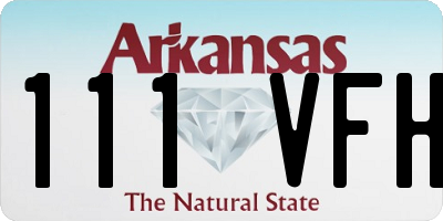 AR license plate 111VFH