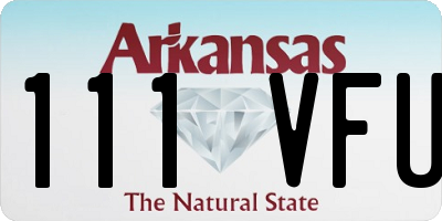 AR license plate 111VFU