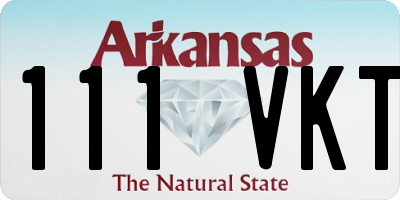 AR license plate 111VKT