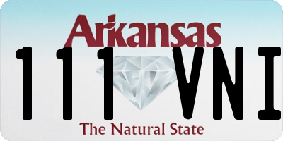 AR license plate 111VNI