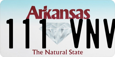 AR license plate 111VNV