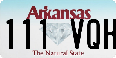AR license plate 111VQH