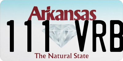 AR license plate 111VRB
