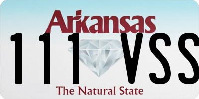 AR license plate 111VSS