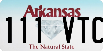 AR license plate 111VTC