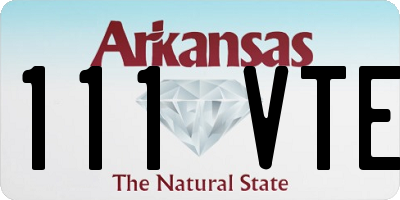 AR license plate 111VTE