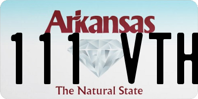 AR license plate 111VTH