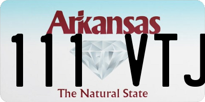 AR license plate 111VTJ