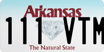AR license plate 111VTM
