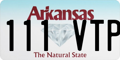 AR license plate 111VTP