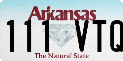 AR license plate 111VTQ