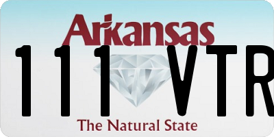 AR license plate 111VTR