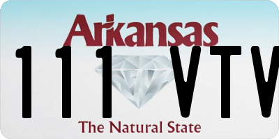AR license plate 111VTV