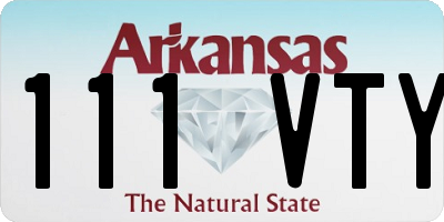 AR license plate 111VTY