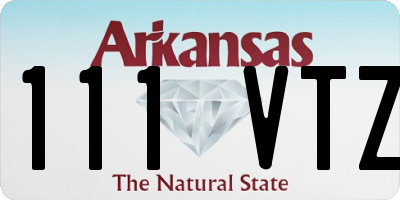 AR license plate 111VTZ