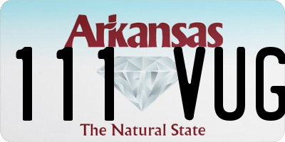 AR license plate 111VUG