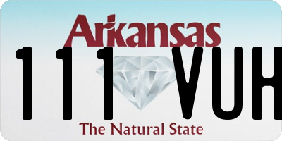 AR license plate 111VUH