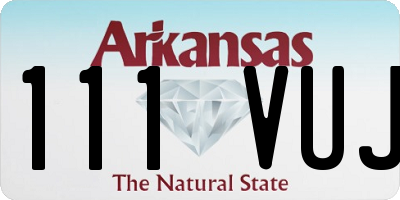 AR license plate 111VUJ
