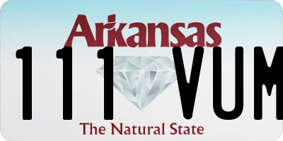 AR license plate 111VUM