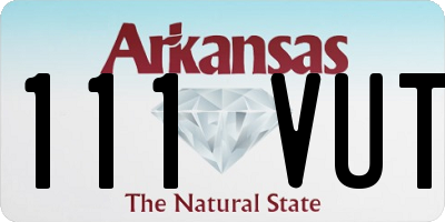 AR license plate 111VUT