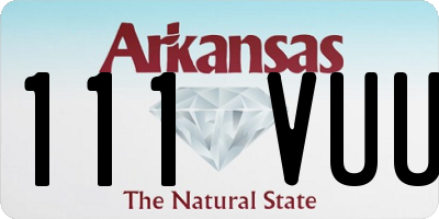 AR license plate 111VUU