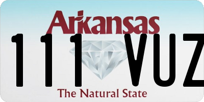 AR license plate 111VUZ