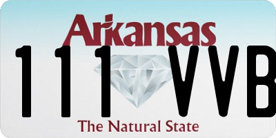 AR license plate 111VVB