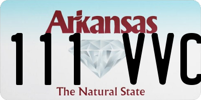 AR license plate 111VVC