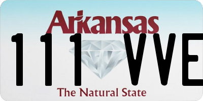AR license plate 111VVE