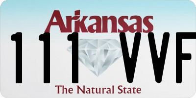 AR license plate 111VVF