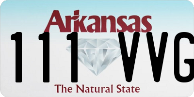AR license plate 111VVG